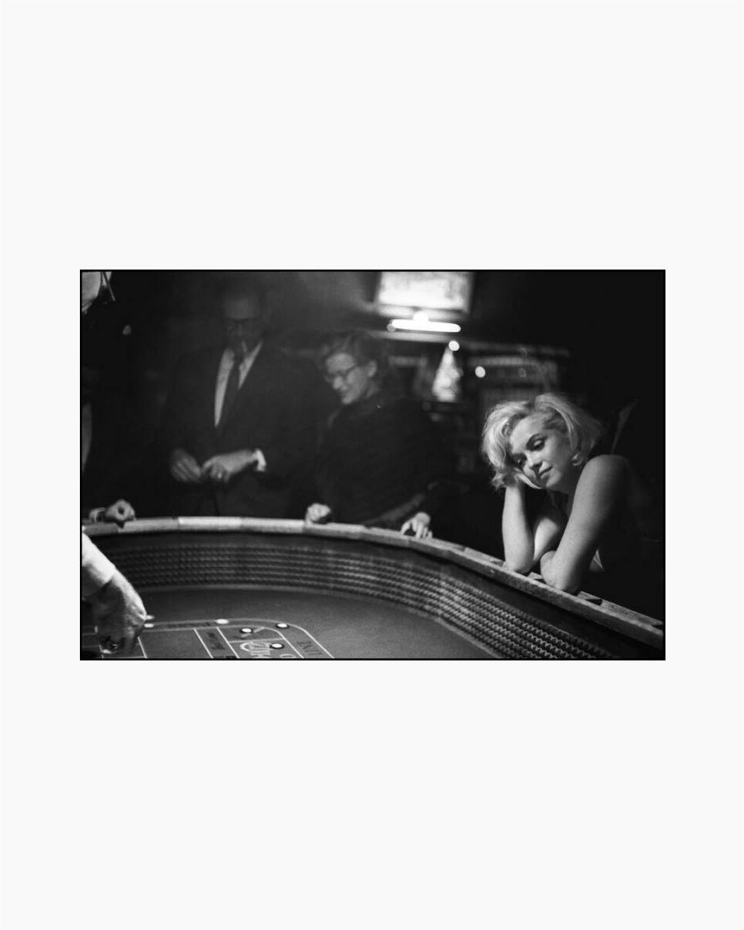Fine Print: Marilyn Monroe at the gambling tables, Reno, Nevada, 1960