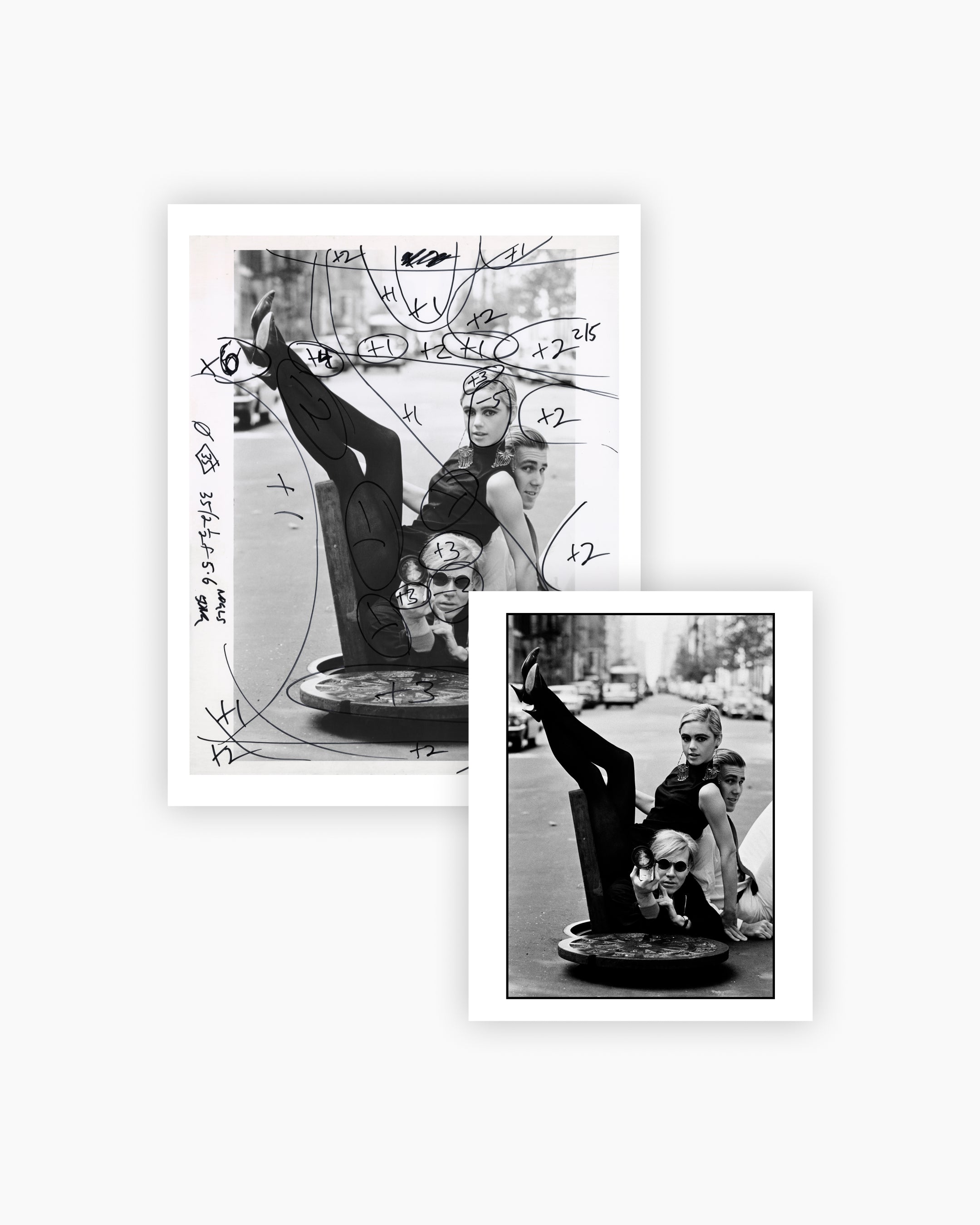 Magnum Print Bundle: Andy Warhol, Edie Sedgwick and Chuck Wein in New York, 1965