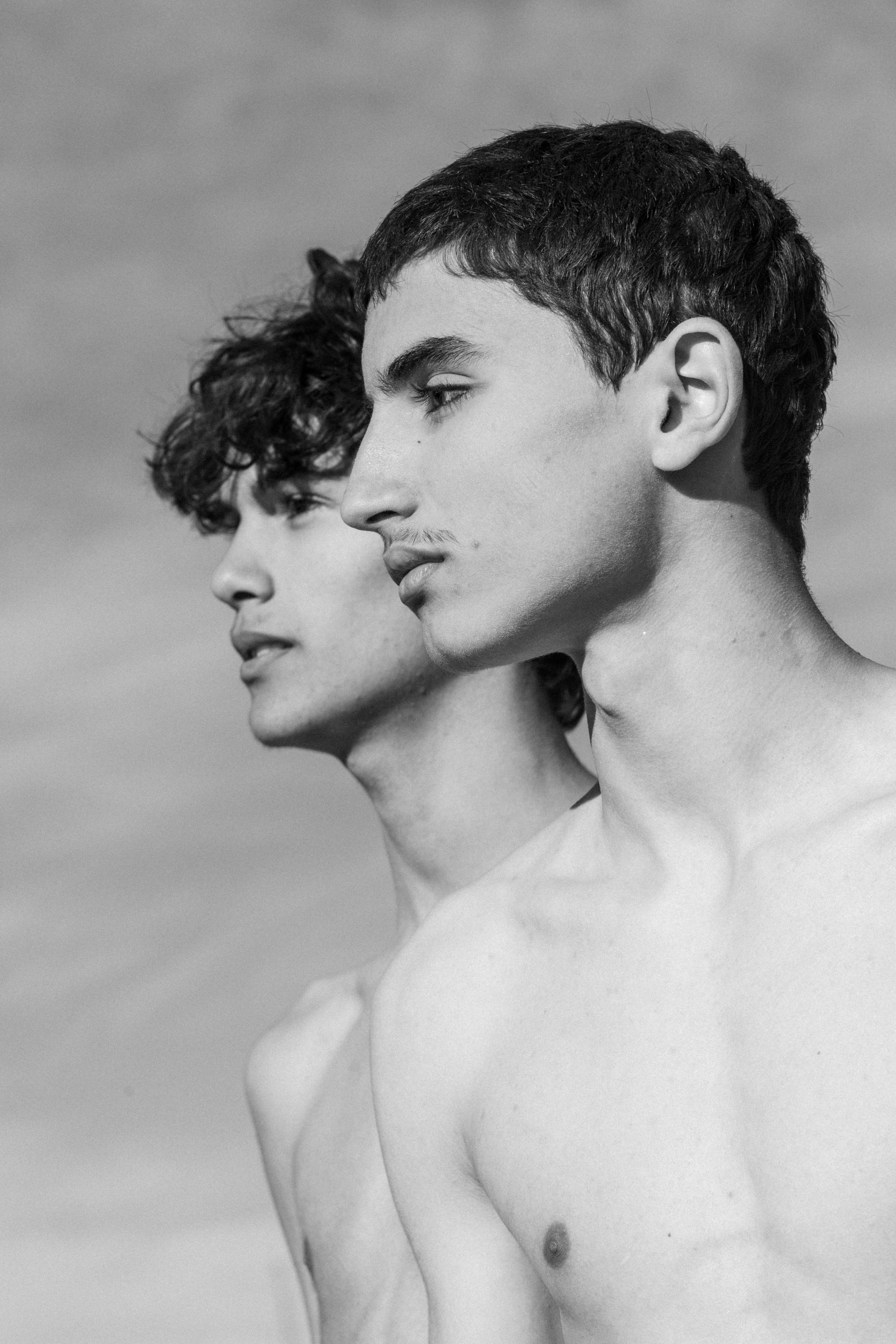 Fine Print: Two boys at the beach, Sidi Bou Said, Tunis, Tunisia, 2023