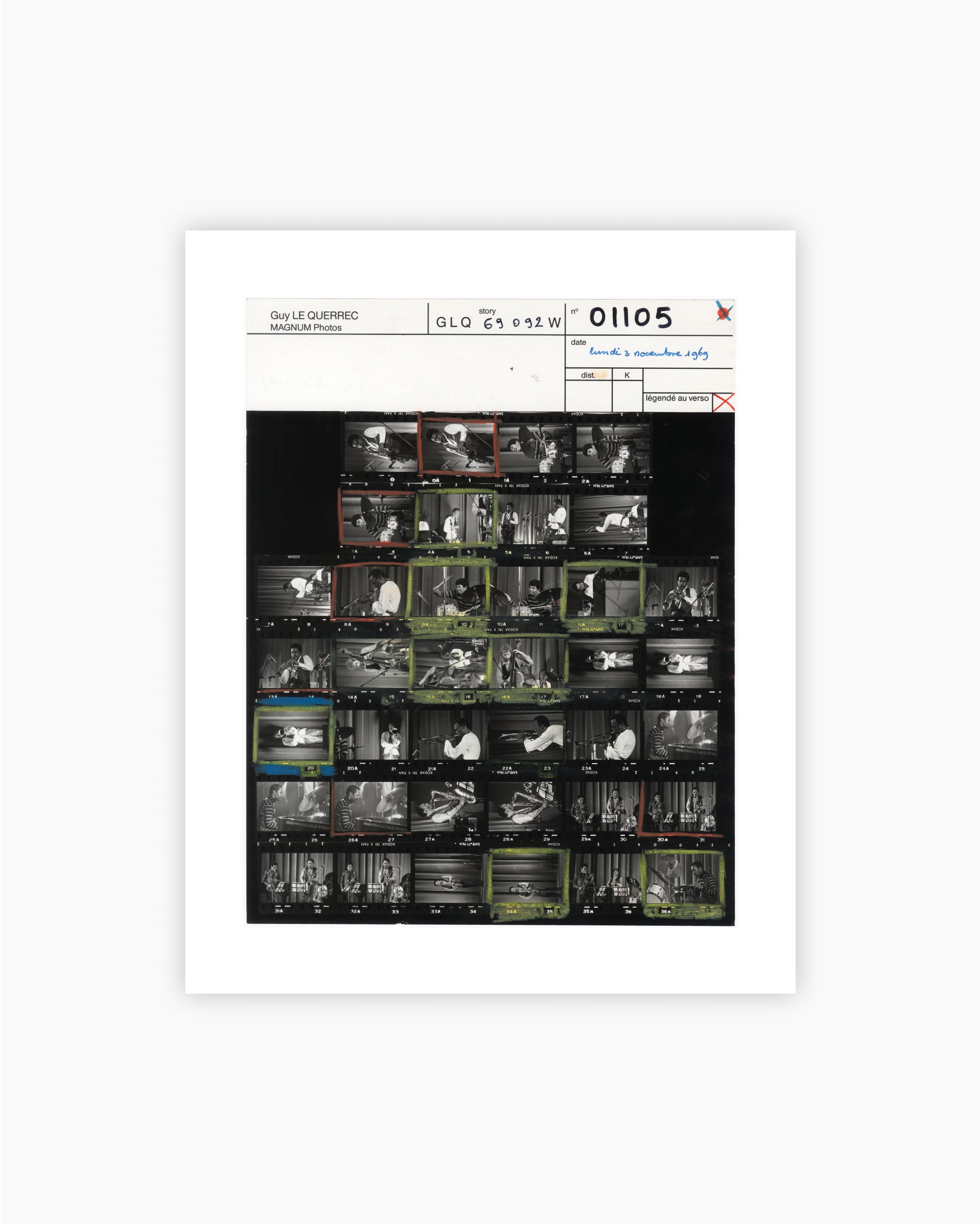 Contact Sheet Print: Miles Davis