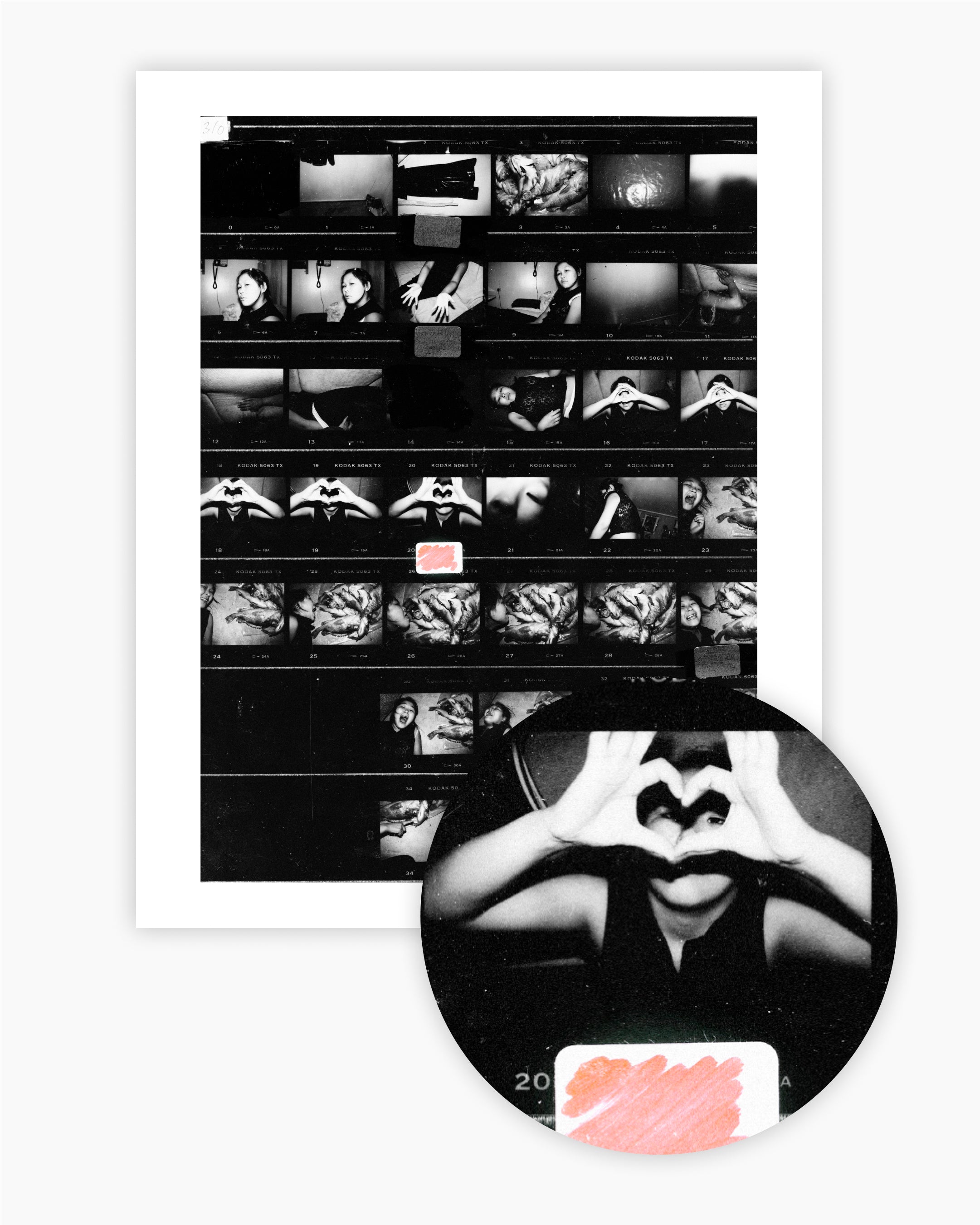 Contact Sheet Print: Sabine, Tiniteqilaaq, Greelnad. 2002.