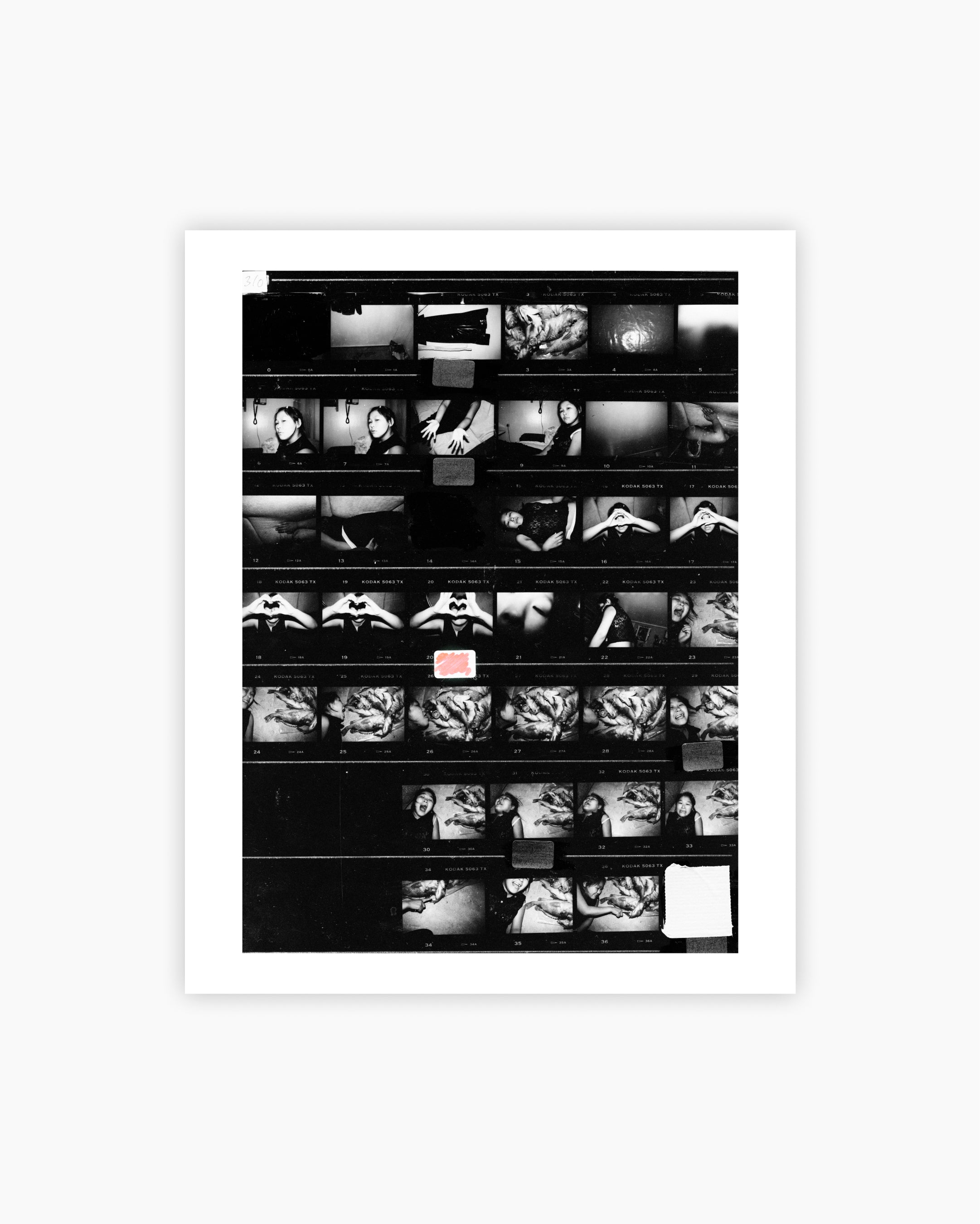 Contact Sheet Print: Sabine, Tiniteqilaaq, Greelnad. 2002.