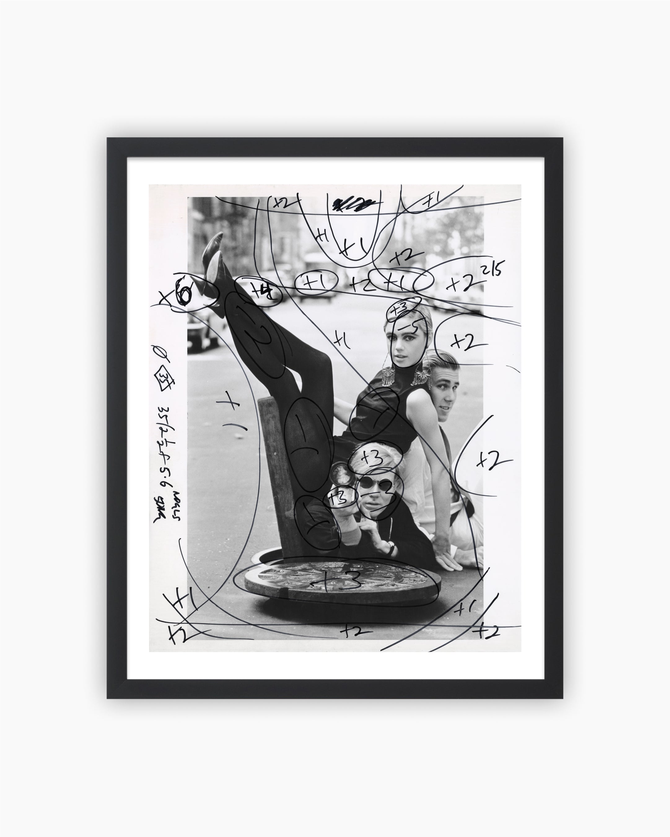 Darkroom Print: Andy Warhol, Edie Sedgwick and Chuck Wein, New York, 1