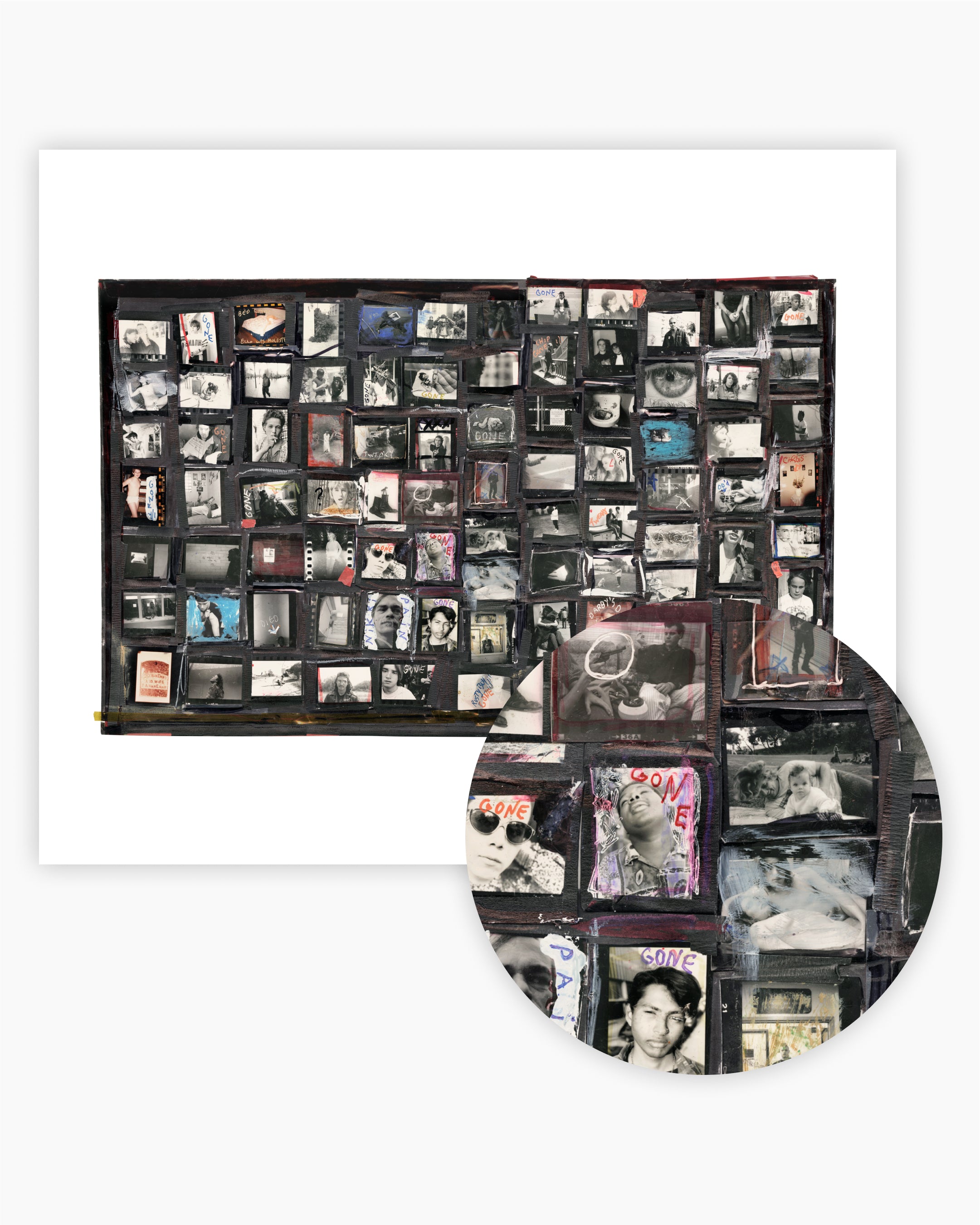 Contact Sheet Print: Gone, 1995/2023.