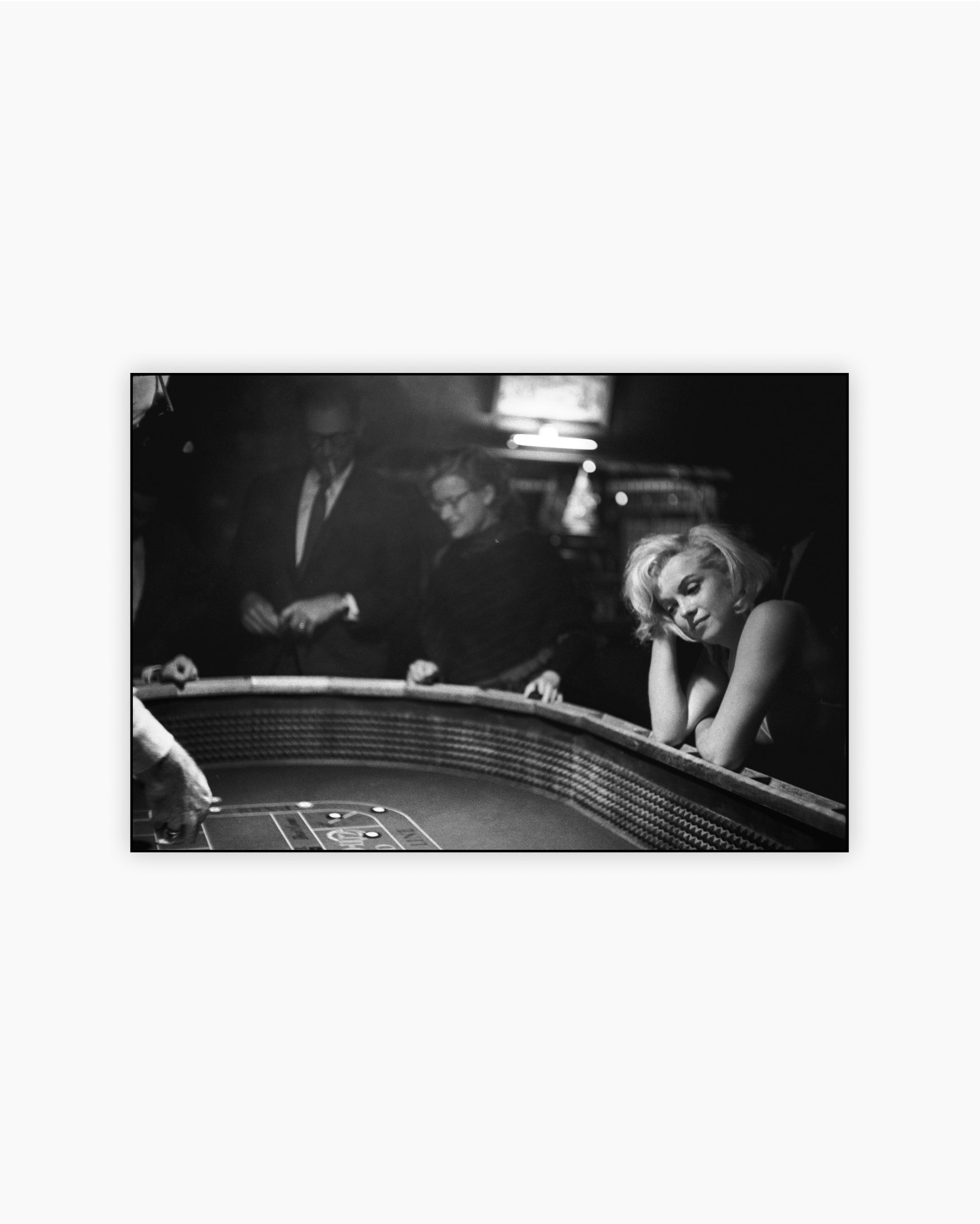 Marilyn Monroe at the gambling tables. Reno, Nevada, 1960