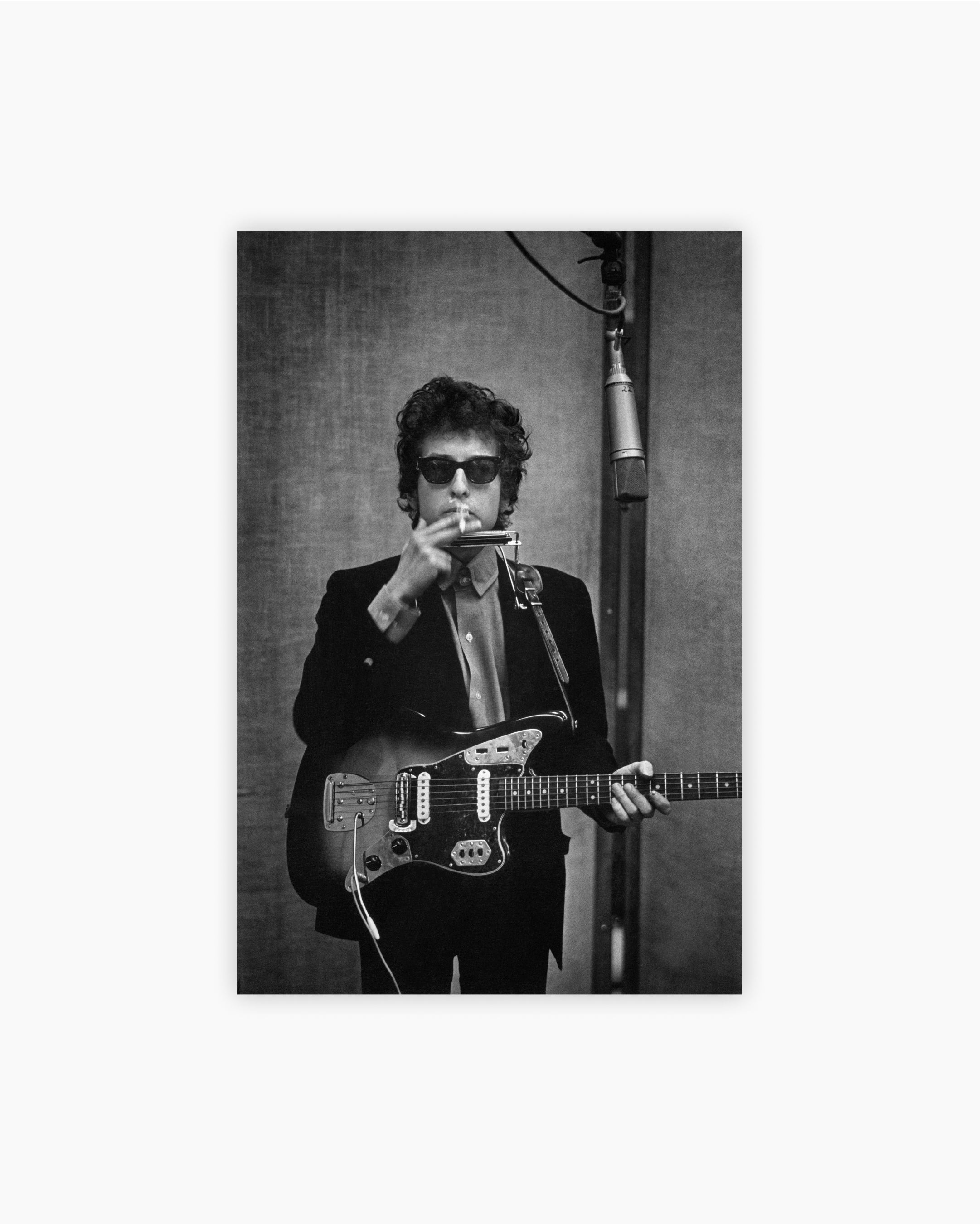 Bob Dylan, Recording Session. New York City, 1965