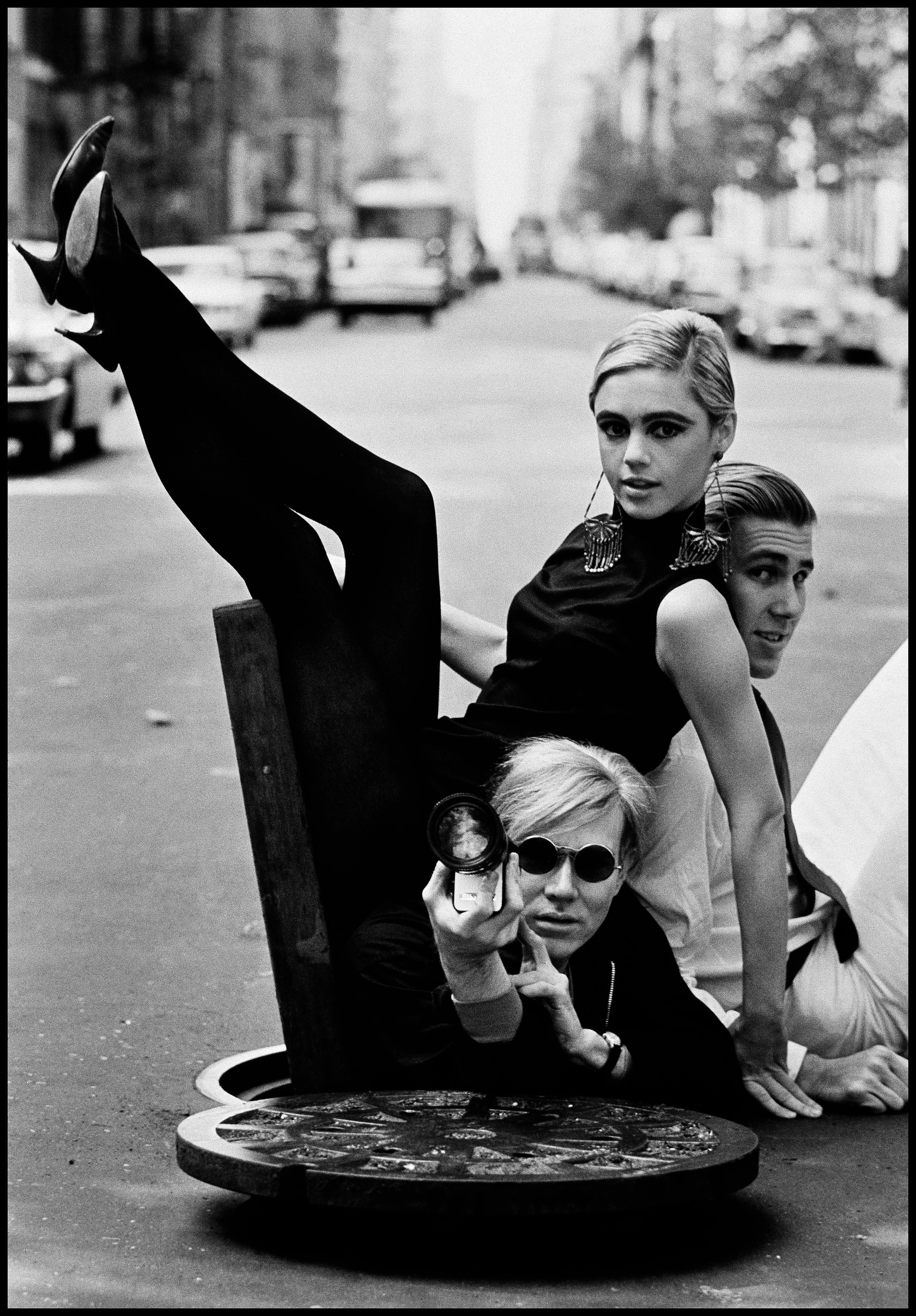 Fine Print: Andy Warhol, Edie Sedgwick and Chuck Wein, New York City, 1965