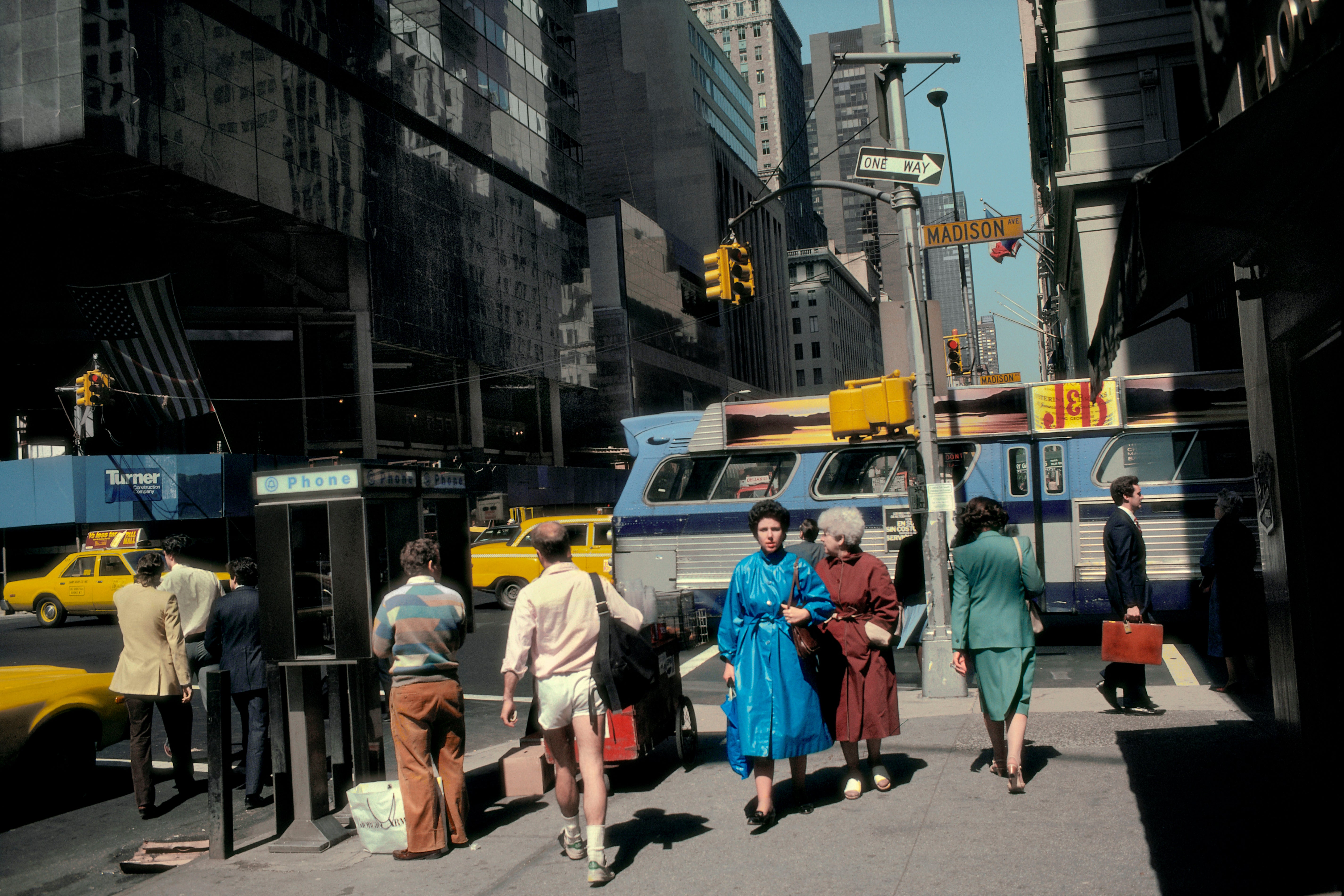 Street scene. Manhattan, New York City, USA, 1985