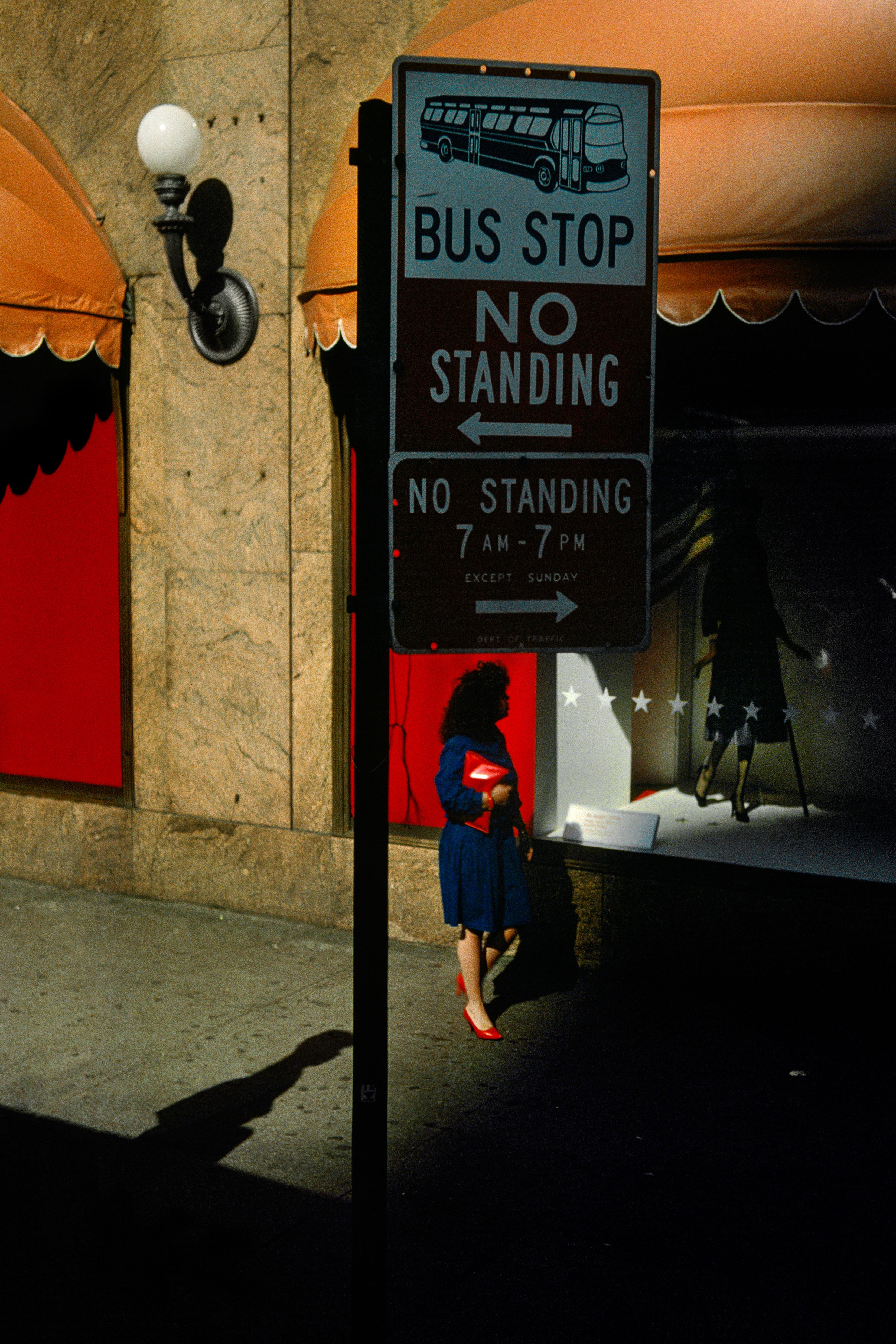 Street scene. New York city, USA, 1985