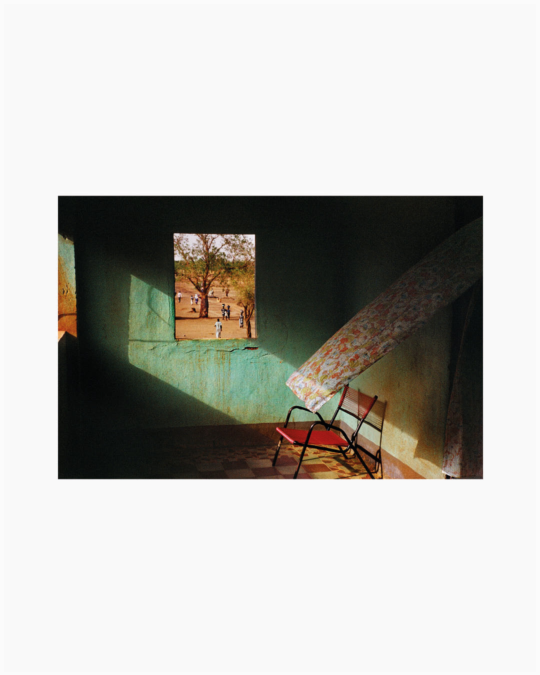Fine Print: Terrace of a local hotel. Gao, Mali, 1988