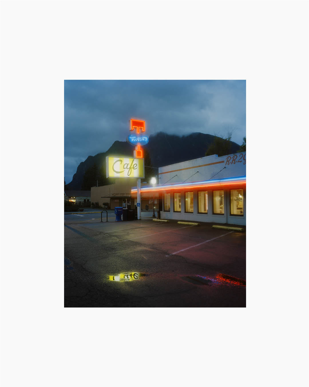 Fine Print: Locations used for the production of "Twin Peaks". North Bend, Washington, USA, 2017