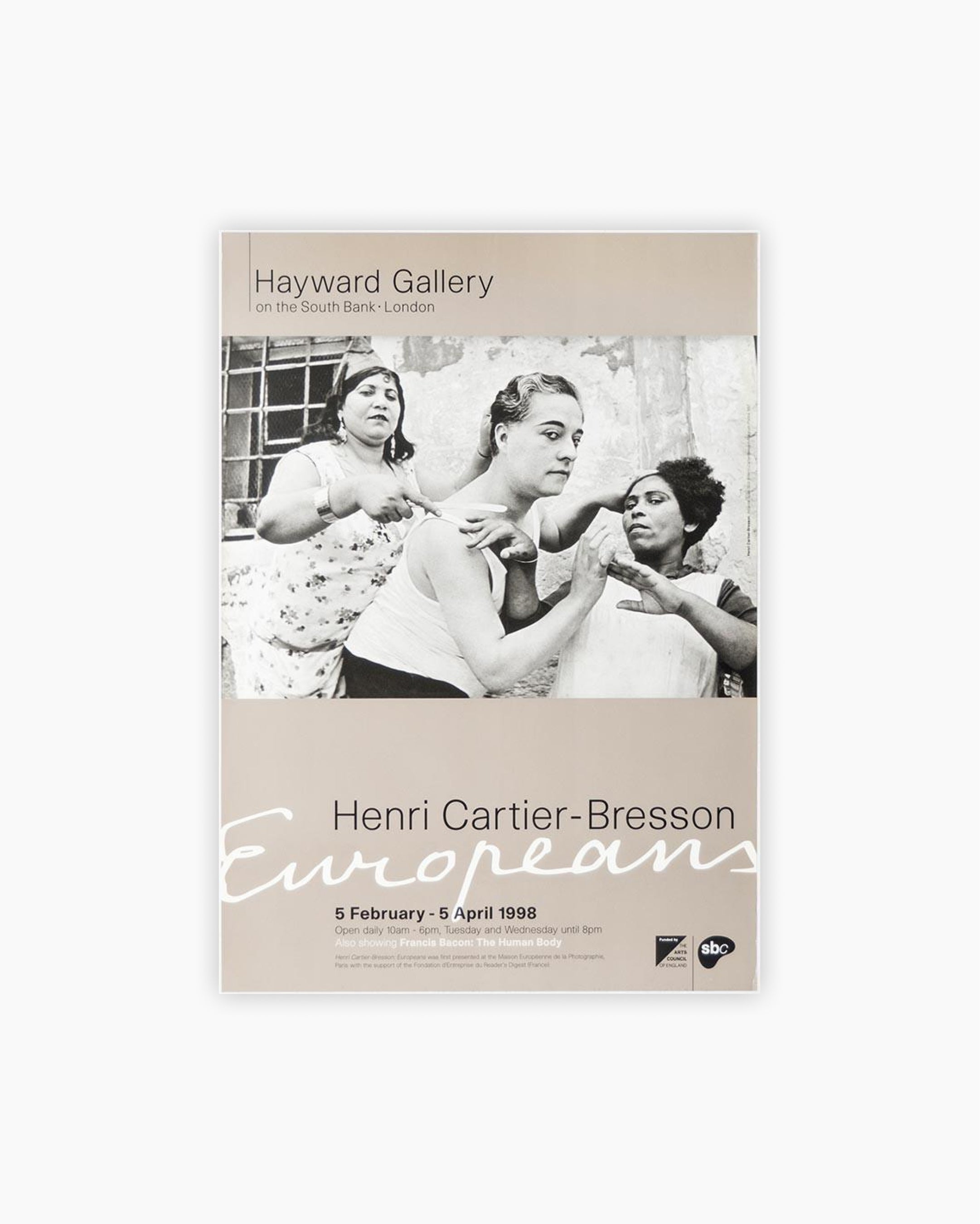 Vintage Poster: Henri Cartier-Bresson Europeans – Hayward Gallery, 1998