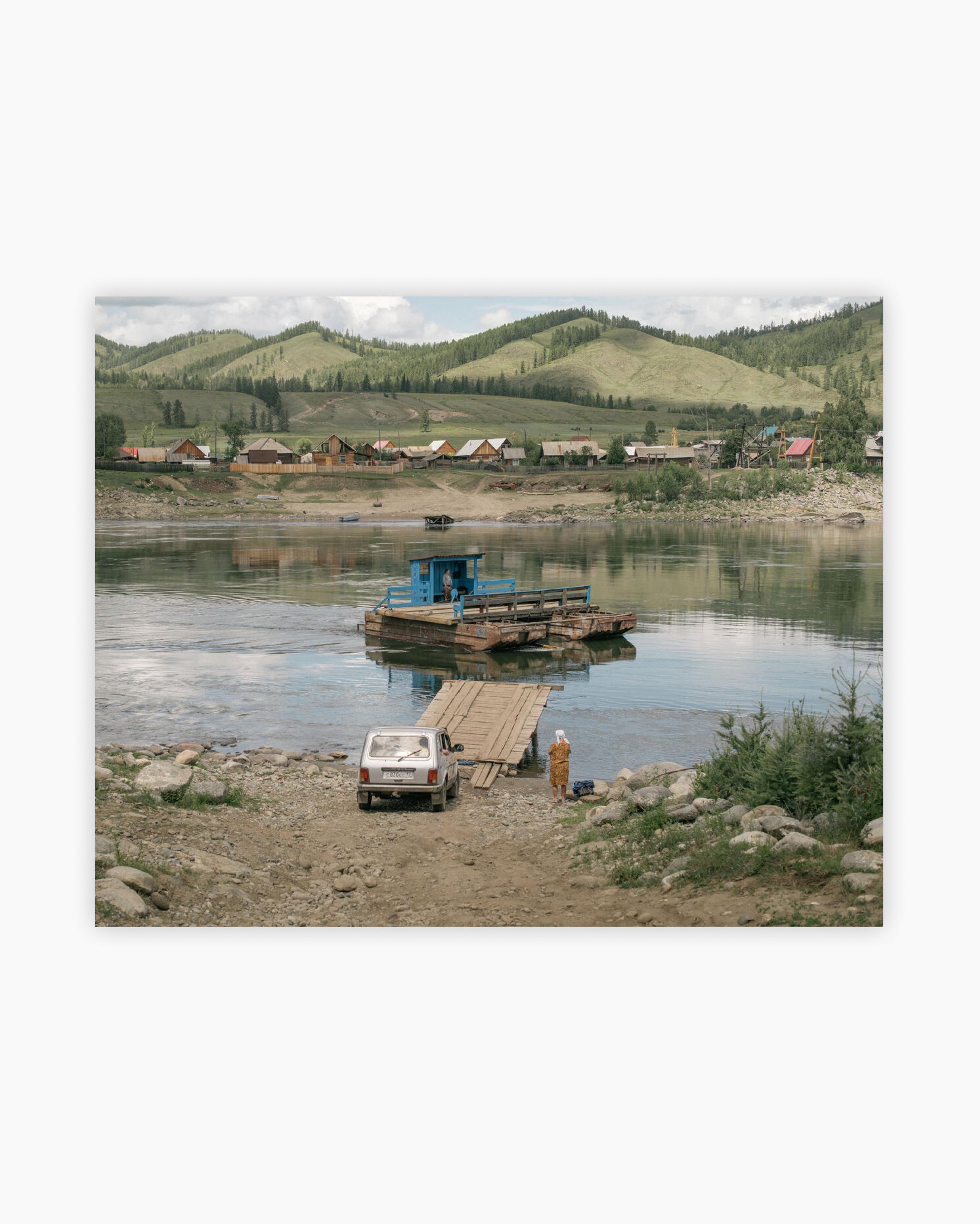 Fine Print: Ferry boat. Yenisei River, Russia, 2018