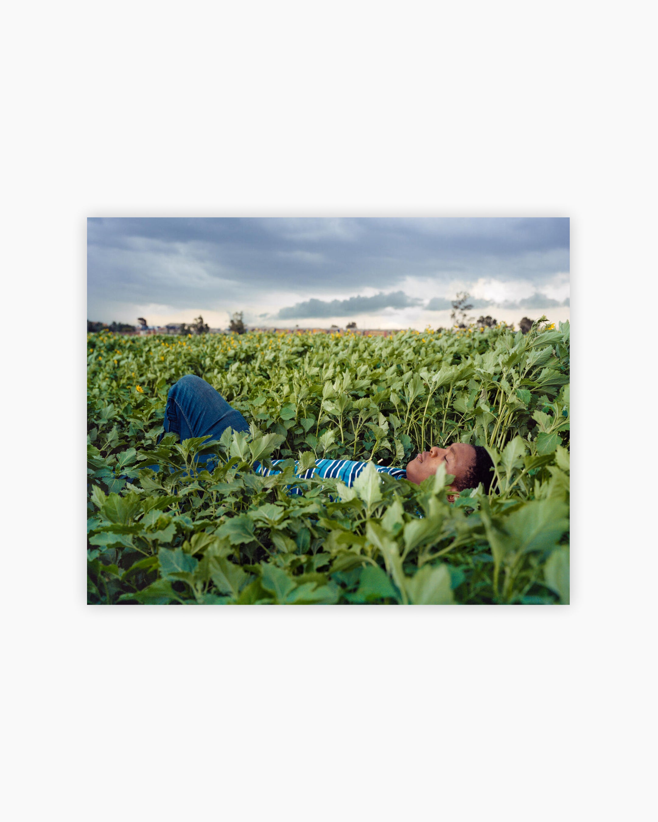 Fine Print: Sanele resting in field. Johannesburg, South Africa, 2021