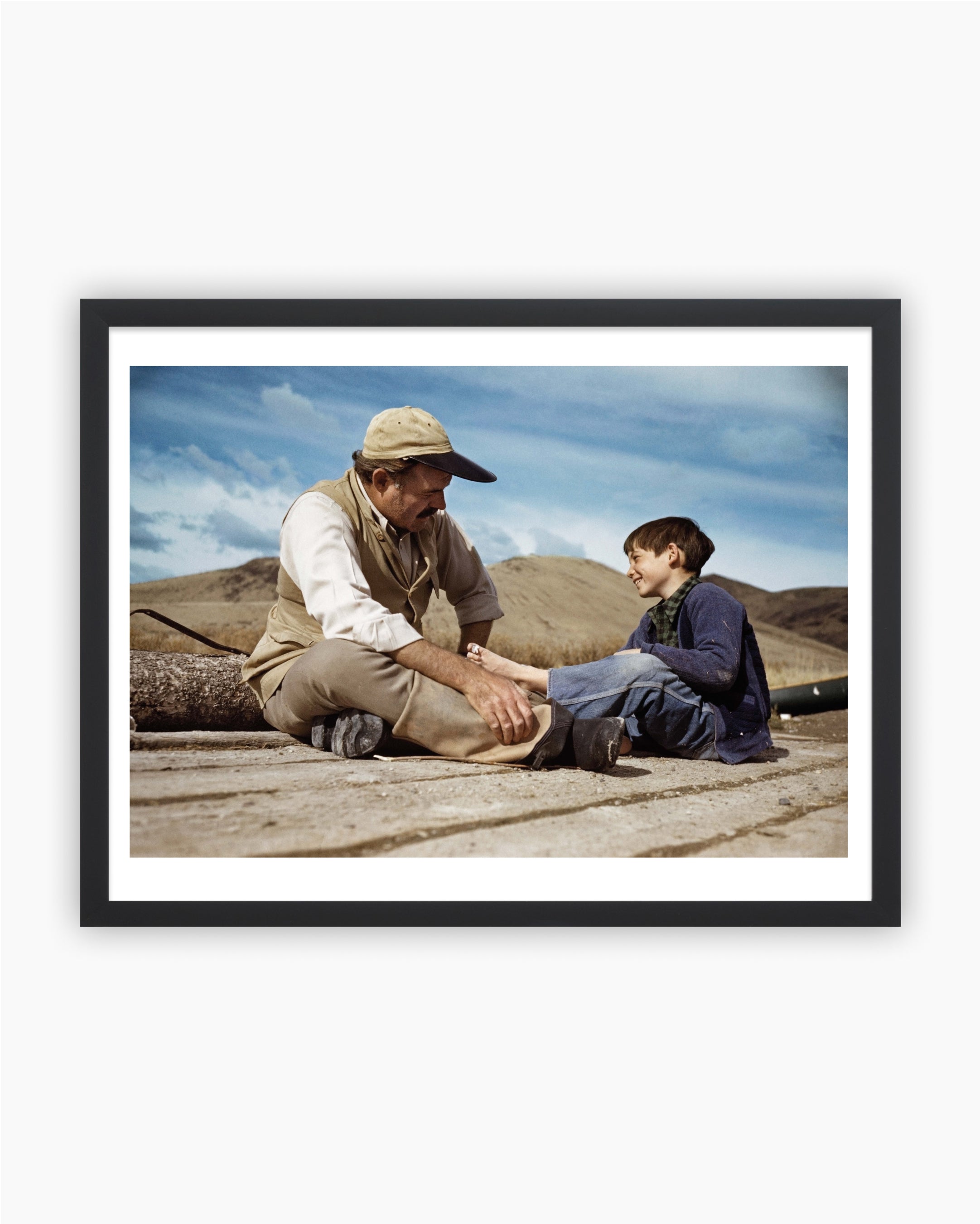 Magnum Editions Poster: Ernest Hemingway and his son. Sun Valley, USA, 1941
