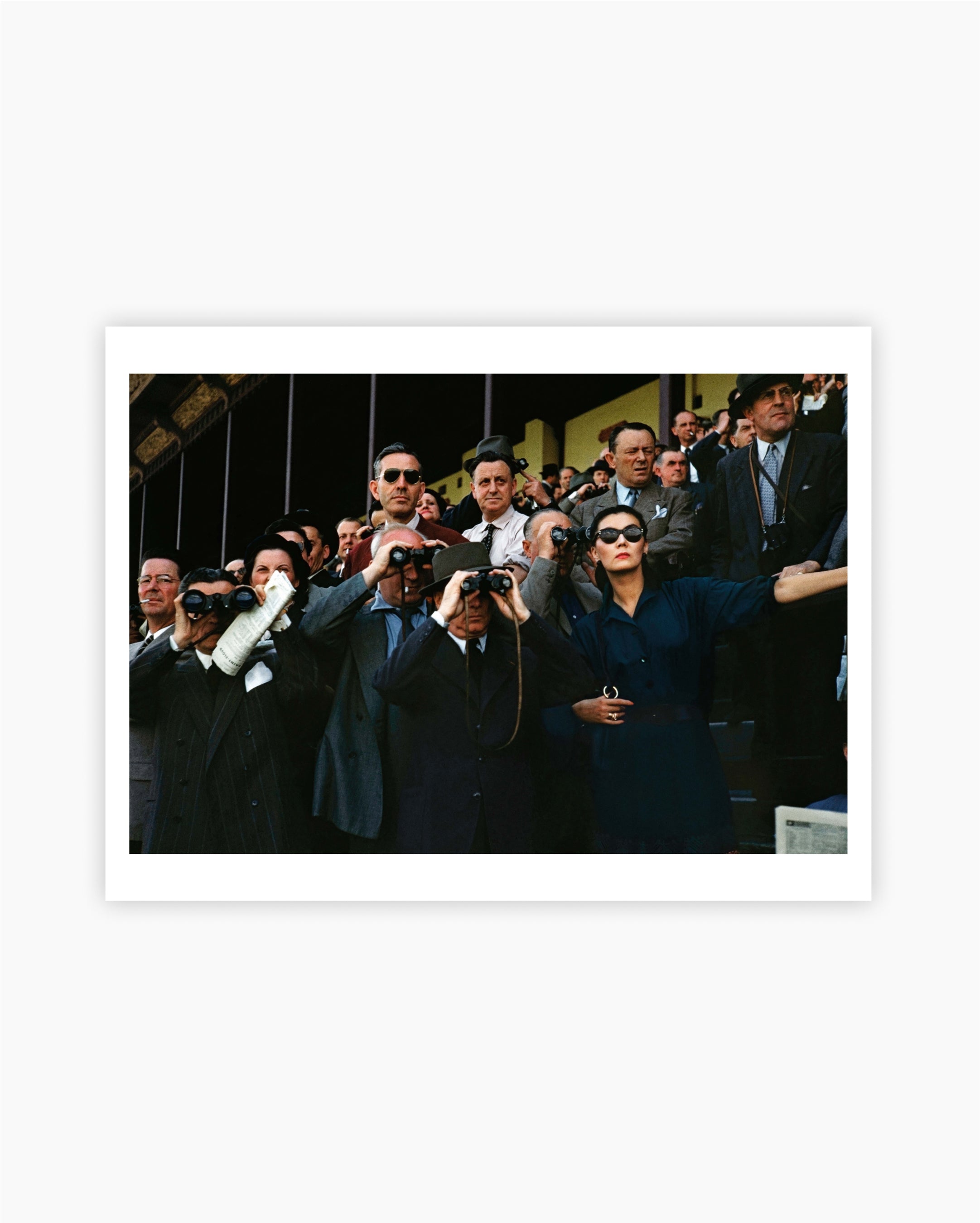 Magnum Editions Poster: Longchamp Racecourse. Paris, 1952