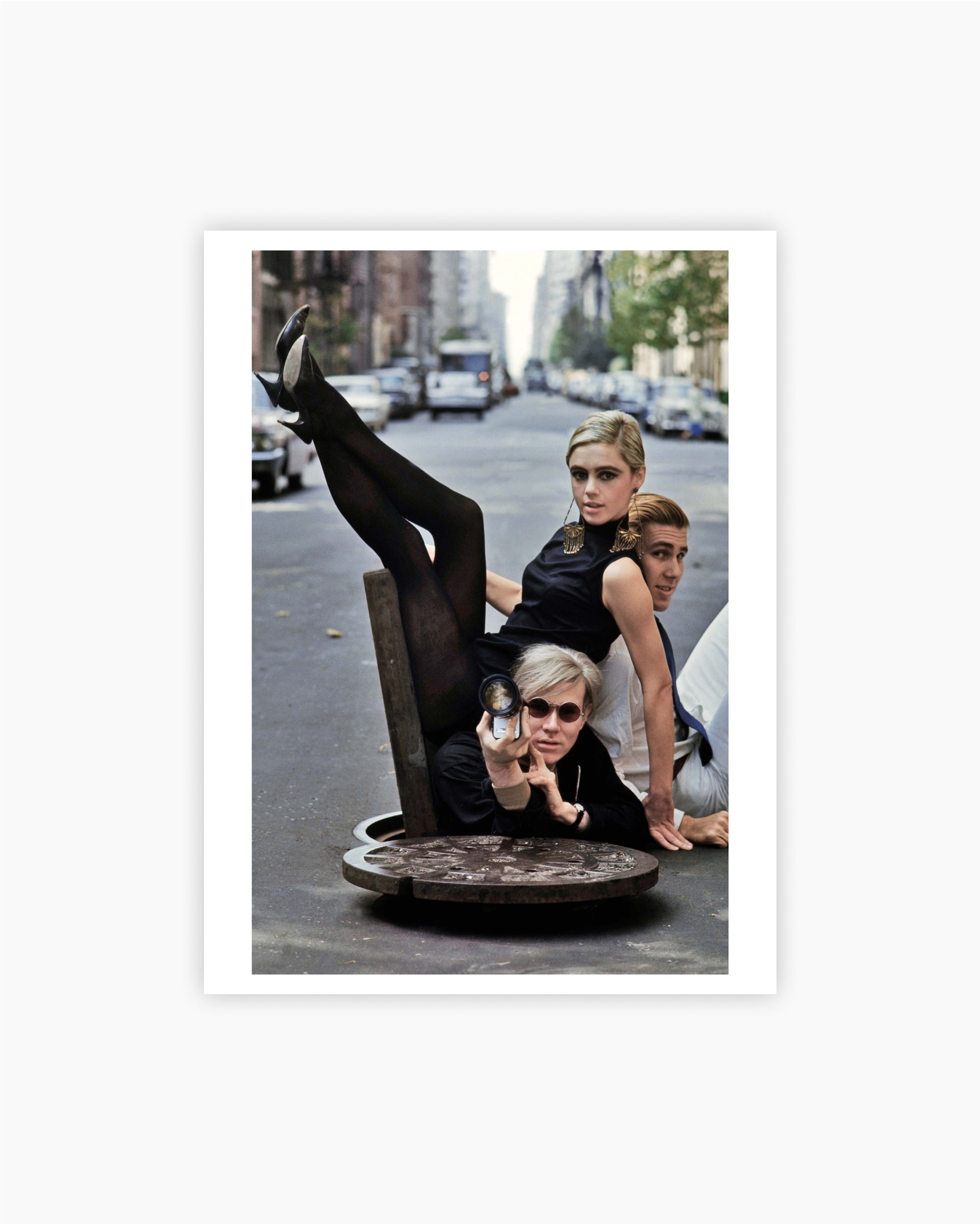Magnum Editions Poster: Andy Warhol with Edie Sedgwick and Chuck Wein, New York City, 1965