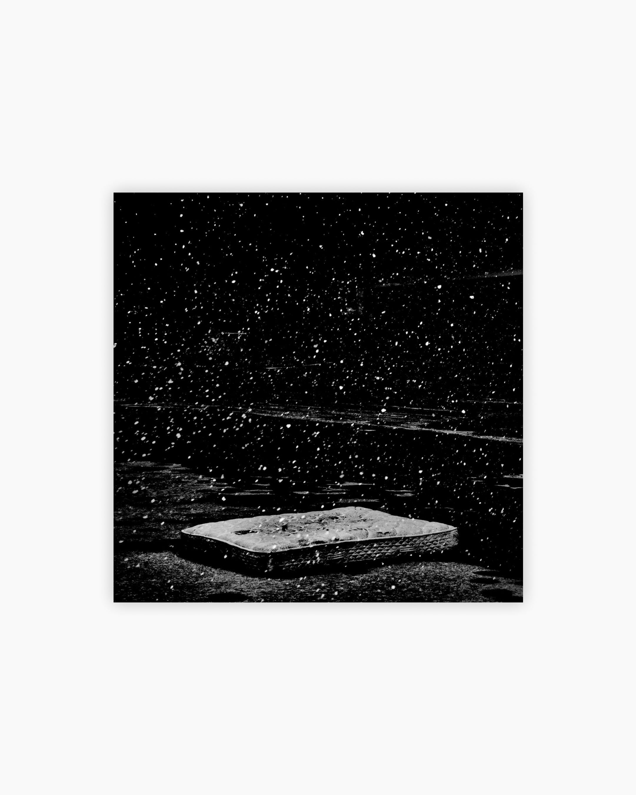 Fine Print: Snowfall. Flint, Michigan, 2016