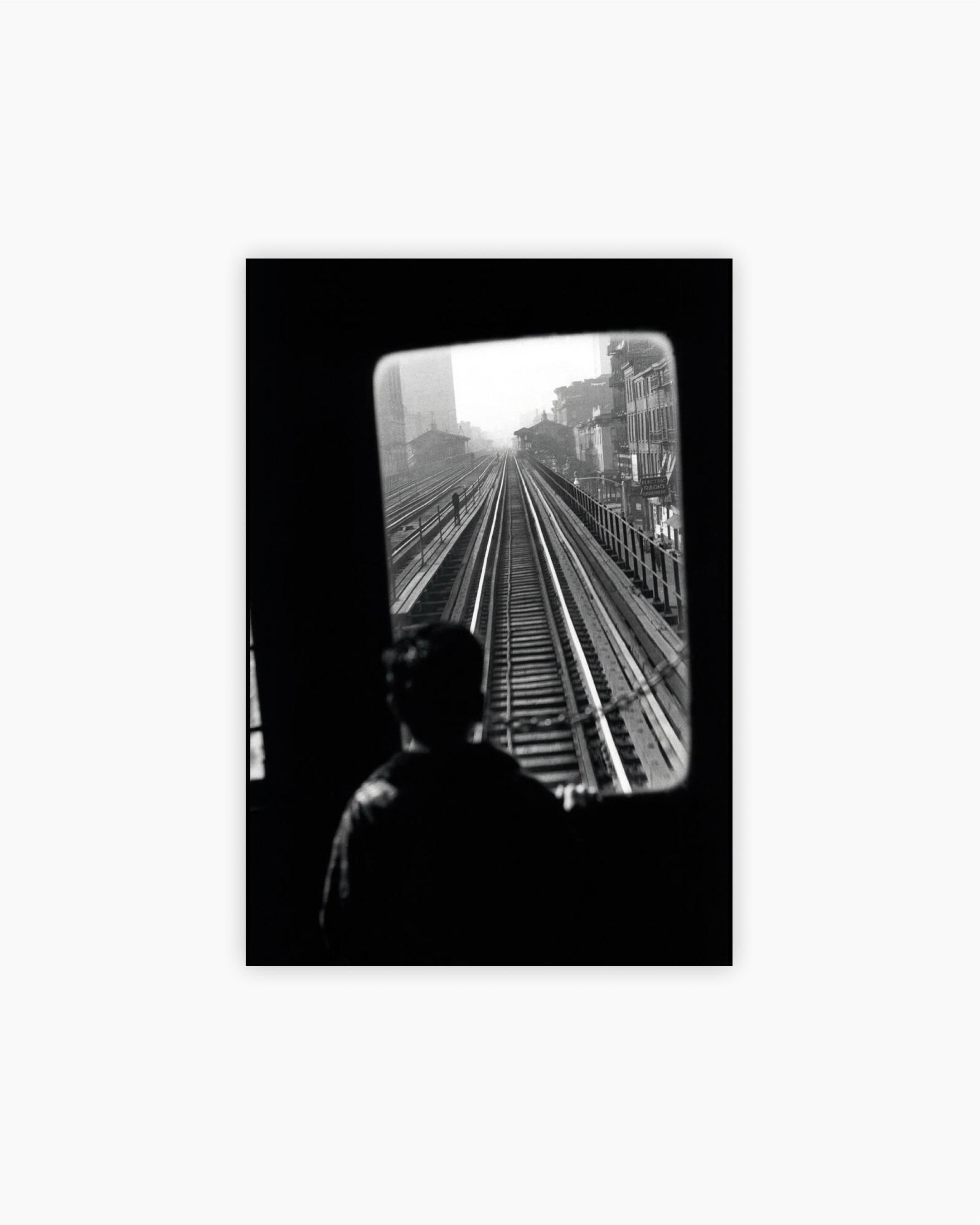 Boy on Third Avenue EL. New York, 1954