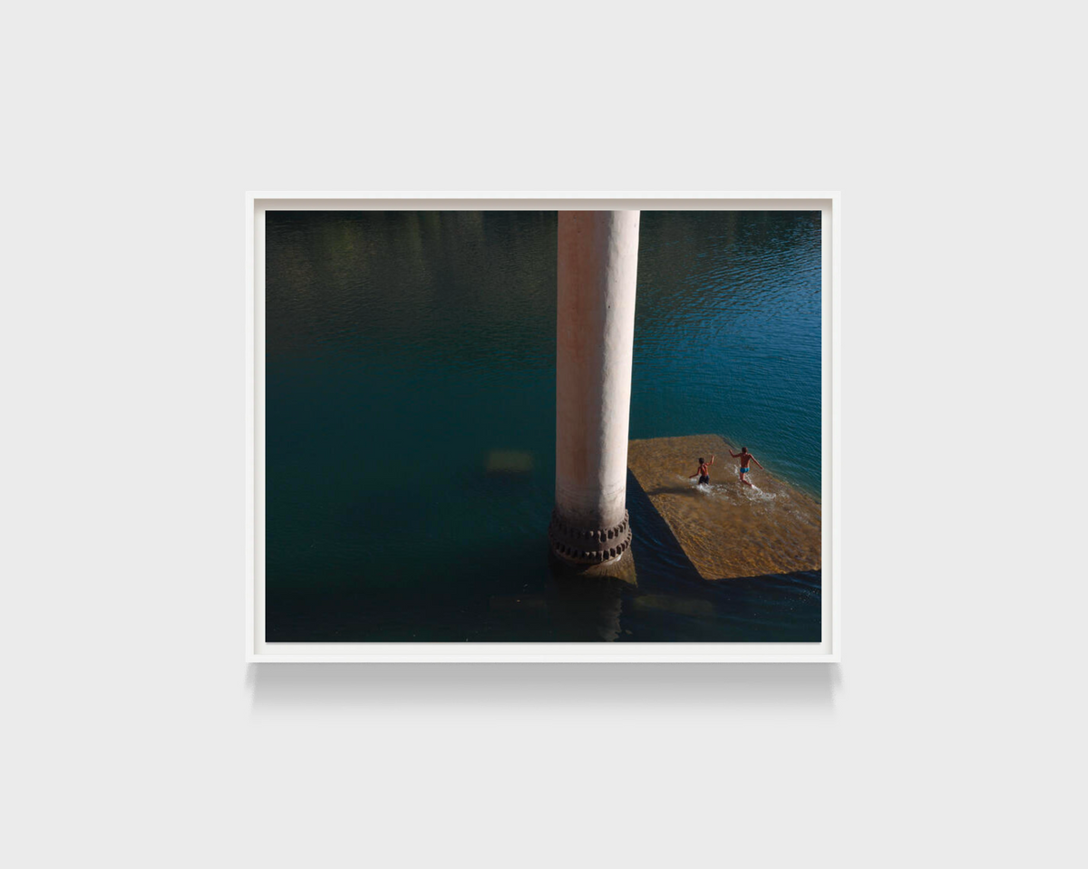 Fine Print: Children play on a sunken mosque, Halfeti, Turkey, 2018