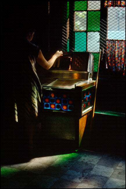 In a cafe. New York City, USA, 1985