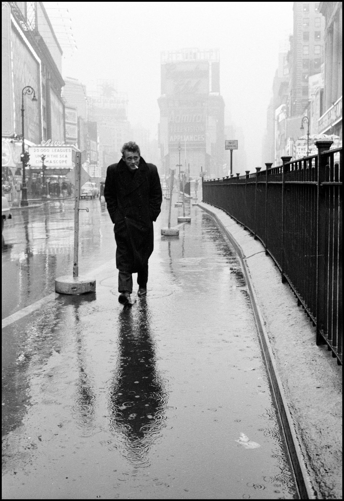 Fine Print: James Dean in Times Square, New York City, 1955