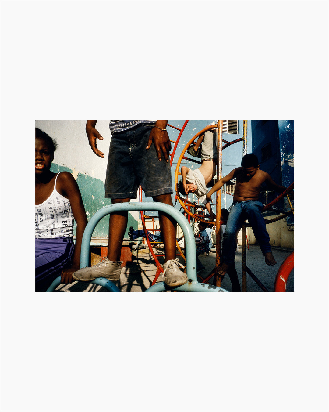 Children playing in a playground. Havana, Cuba, 2000