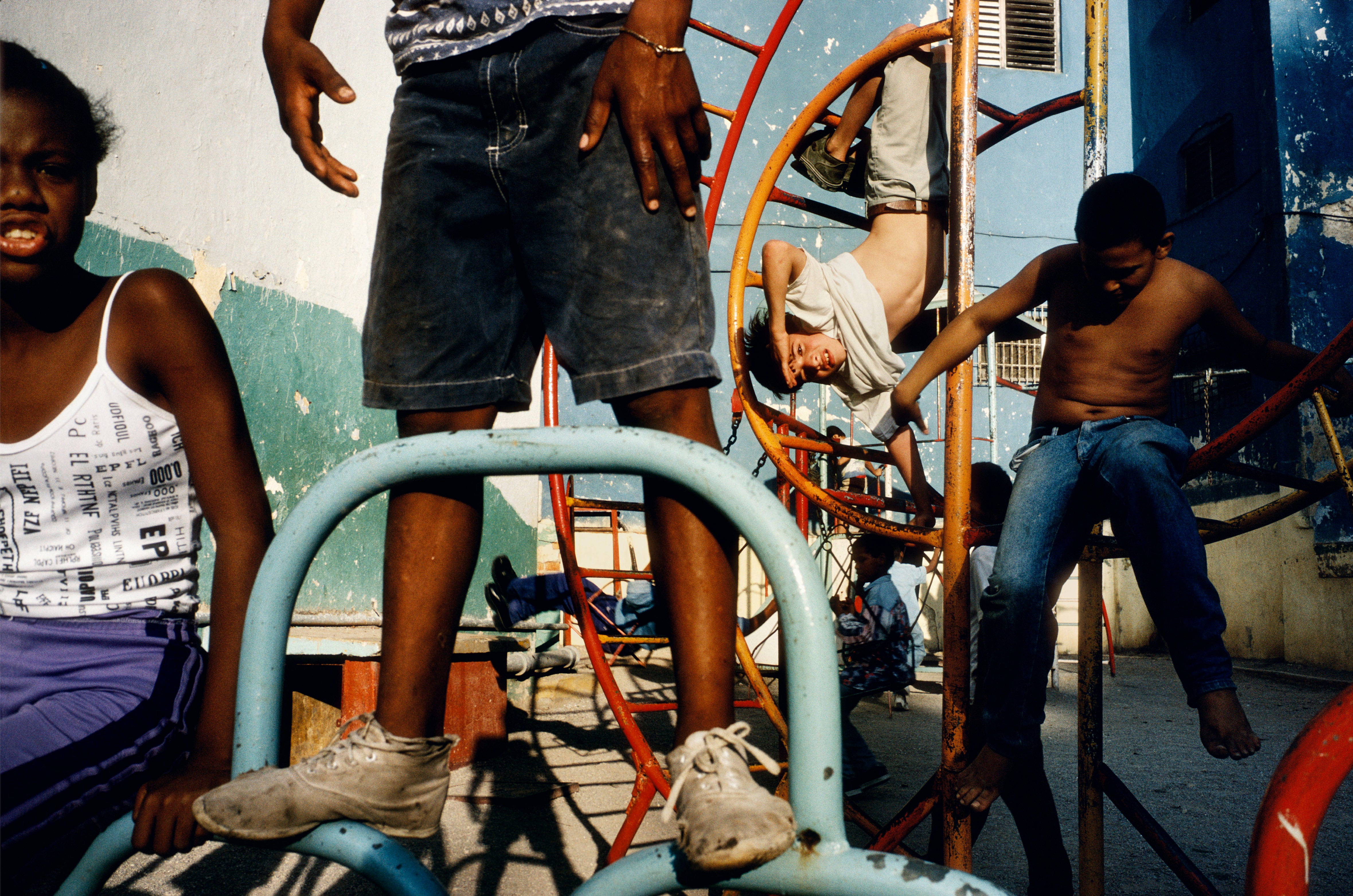 Children playing in a playground. Havana, Cuba, 2000